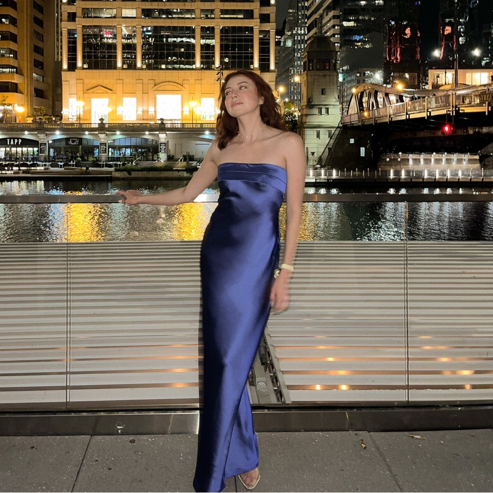 Blue maxi dress